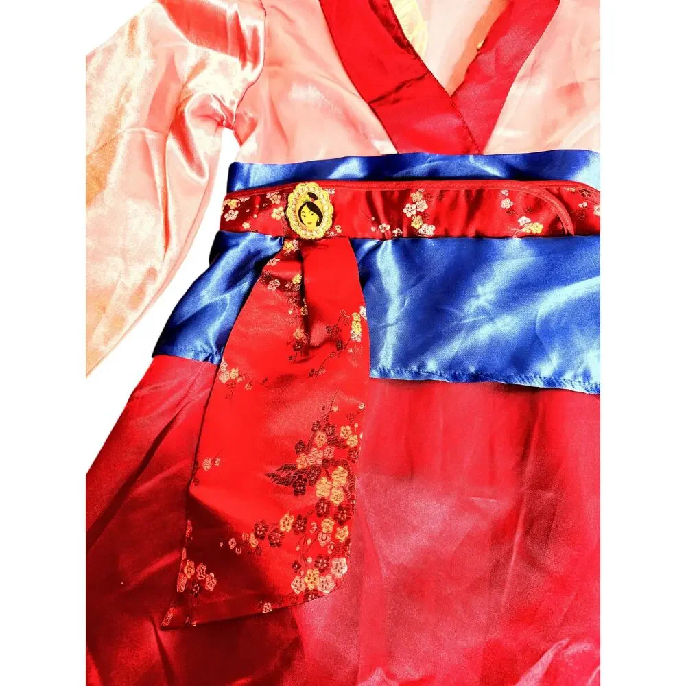 Disney Store Princess Mulan Costume Kimono Dress Up Gown Girls [7-8]